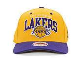 Kšiltovka Mitchell & Ness - NBA Team Arch Snapback - Los Angeles Lakers - Yellow / Purple