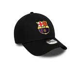 Dětská Kšiltovka New Era - Core Logo 9FORTY Kids - Barcelona FC - Black