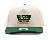 Kšiltovka Brixton - Linwood MP Snapback - Off White/Primal Green