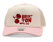 Kšiltovka Brixton - Cherry MP Trucker - Off White/Pink