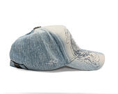 Kšiltovka Ed Hardy - Crawling Dragon Wash Denim 5 Panel Cap - Bleach