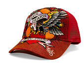 Kšiltovka Ed Hardy - Brave Hearts 6 Panel Metallic Trucker Cap - Samba