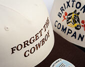 Kšiltovka Brixton - Forget the Cowboy MP Snapback - Chocolate/Off White