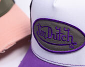 Kšiltovka Von Dutch - Trucker - Classic Logo White/Distressed Purple Denim