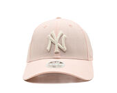 Dámská Kšiltovka New Era - MLB Linen 9FORTY - NY Yankees - Blush Pink