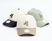 Dámská Kšiltovka New Era - Branded Linen 9TWENTY - Stone / New Olive