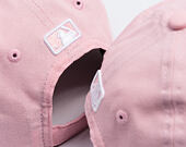 Dětská Kšiltovka New Era - MLB Linen 9FORTY M-CROWN - LA Dodgers - Pink Rouge / White