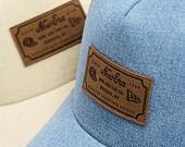 Kšiltovka New Era - Branded Denim Leather Patch 9FORTY A-Frame Trucker - Navy