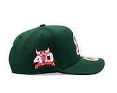 Kšiltovka Mitchell & Ness  - NBA First Letter Classic Red - Chicago Bulls - Dark Green