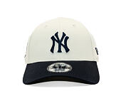 Kšiltovka New Era - MLB World Series Patch Cooperstown 9FORTY - NY Yankees - Cream / Navy