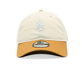 Kšiltovka New Era - MLB Mini Logo Washed Contrast 9TWENTY - NY Mets - Cream / Dusted Ochre