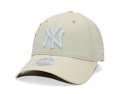 Dámská Kšiltovka New Era - MLB Floral Icon 9FORTY - NY Yankees - Cream / White