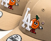 Dětská Kšiltovka New Era - MLB Icon 9FORTY - LA Dodgers - Camel / White