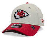 Kšiltovka New Era - NFL Wordmark 9FORTY - Kansas City Chiefs - Cream / Team Color