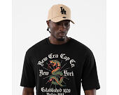 Triko New Era - Branded Oversized Graphic Tee - Black
