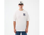 Triko New Era - MLB Cap Graphic Oversized Tee - NY Yankees - White