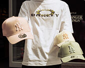 Kšiltovka New Era - MLB Outline 9FORTY A-Frame Trucker - NY Yankees - Pink Rouge / White