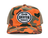 Kšiltovka Brixton - Henry Mp Trucker Hat - Orange Duck Camo/Orange