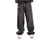 Kalhoty Ed Hardy - Embroidered Angel Xxtra Fit Jeans - Distressed Black Wash