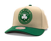 Kšiltovka Mitchell & Ness - Off Tilted - NBA - Boston Celtics - Off White