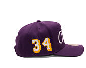 Kšiltovka Mitchell & Ness - Player Script Hwc - NBA - Los Angeles Lakers - Shaquille O'Neal - Purple