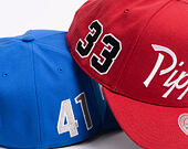 Kšiltovka Mitchell & Ness - Player Script Hwc - NBA - Chicago Bulls - Scottie Pippen - Red