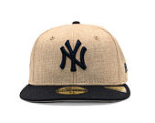 Kšiltovka New Era - MLB "Summer Twine" 59FIFTY - NY Yankees - Team Color / Open Market Tan