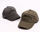 Kšiltovka Ed Hardy - Distressed Gothic 6 Panel Cap - Olive