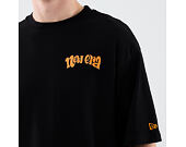 Triko New Era - Branded Food Character Oversized Tee - Black