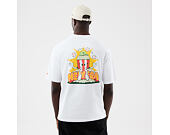 Triko New Era - Branded Food Character Oversized Tee - White