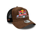 Kšiltovka New Era - F1 Distressed Cord 9FORTY A-Frame Trucker - RED BULL F1 - Chestnut Brown
