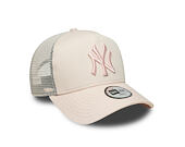 Dětská Kšiltovka New Era - MLB League Essential 9FORTY A-Frame Trucker - NY Yankees - Blush Pink