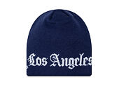 Kulich New Era - MLB Wordmark Skully Knit Thin - LA Dodgers - Royal