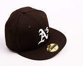 Kšiltovka New Era - MLB Seasonal 59FIFTY - Oakland Athletics - Burnt Wood - Brown