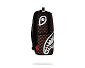 Batoh Sprayground - Brown And Cream Drip Check Shark Backpack