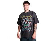 Triko Ed Hardy - Battle Of The Dragons Relaxed Tshirt - Charcoal