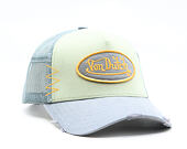 Kšiltovka Von Dutch - Trucker - Patch - Green / Light Blue