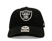 Kšiltovka '47 Brand - NFL CLEAN UP - Las Vegas Raiders - Black
