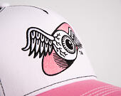Dámská Kšiltovka Von Dutch - Baseball - Embroidery - White / Pink