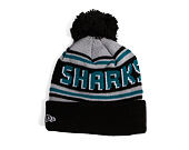 Kulich New Era - NHL Evergreen Wordmark Pom Medium Knit - San Jose Sharks - Team Color
