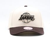 Kšiltovka Mitchell & Ness - NBA Brown And Cream Pro Snapback - Los Angeles Lakers - Cream