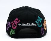 Kšiltovka Mitchell & Ness - NBA 404 Club Neon Pro Snapback - Miami Heat - Black