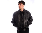 Bunda Karl Kani - Signature PU Leather Bomber Jacket - Black