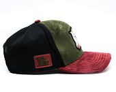 Kšiltovka Capslab - Tom & Jerry Trucker - Best Buddies Suede - Olive / Burgundy