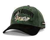 Kšiltovka Capslab - Looney Tunes A-Frame - Bugs Bunny Est. 1940 Suede - Green / Black