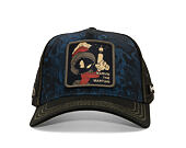 Kšiltovka Capslab - Looney Tunes Trucker - Marvin the Martian Print - Navy / Black