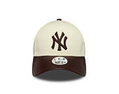 Dámská Kšiltovka New Era - MLB Fabric Mix 9FORTY M-CROWN - NY Yankees - Cream / Brown