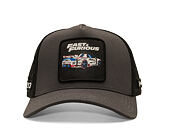 Kšiltovka Capslab - Fast & Furious Trucker - Tokyo Drift - Grey / Black