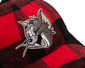 Kšiltovka Capslab - Tom & Jerry Trucker - Tom Grin Buffalo Check - Red / Black