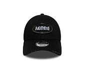Kšiltovka New Era - Branded Gem Patch Distress 9FORTY - Black